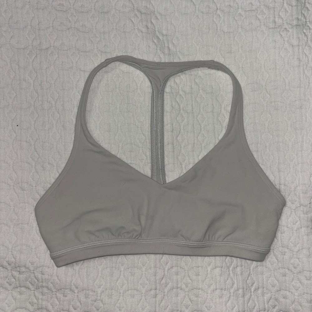 Lululemon white sports bra